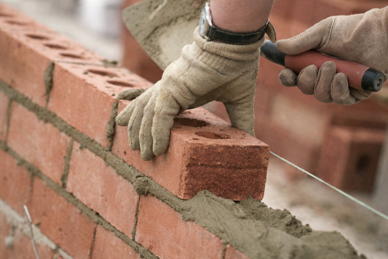 Brick wall installation